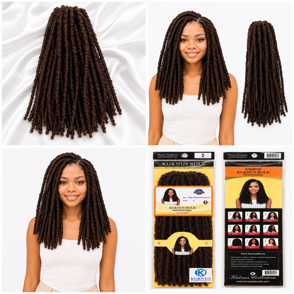 Kuknus Baby Dread locks Bulk Synthetic Braiding Hair