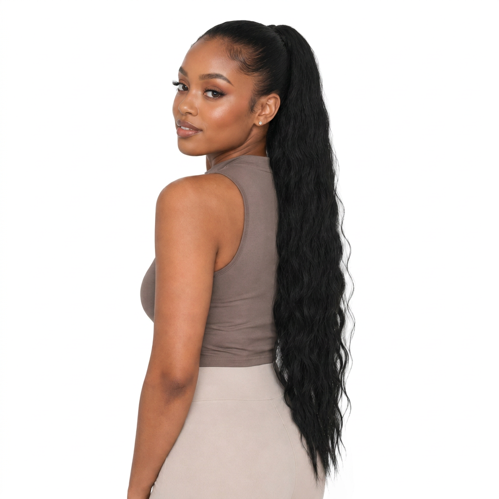 Kuknus Synthetic Peruvian Girl Ponytail 30’’
