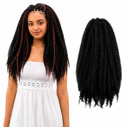 Kuknus Style Marley Braid Bulk Synthetic Braiding Hair 20