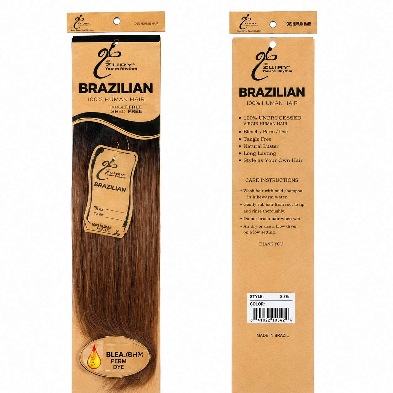 Ei Brazilian Unprocessed Straight Human Hair Wave
