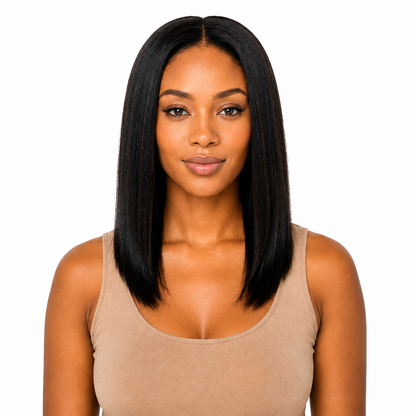 Ei Brazilian 100% Unprocessed Virgin Brazilian Human Hair Extension Straight Natural