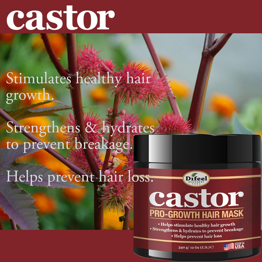 Difeel Castor Pro-Growth Mask 12oz-All-Beauty and hair supply