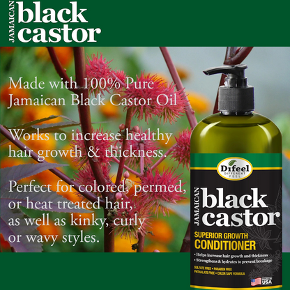 Difeel Jamaican Black Castor Superior Growth Conditioner 12oz-All-Beauty and hair supply