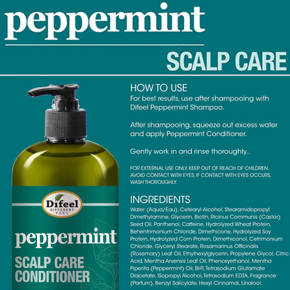 Difeel Peppermint Scalp Care Conditioner 12oz-All-Beauty and hair supply