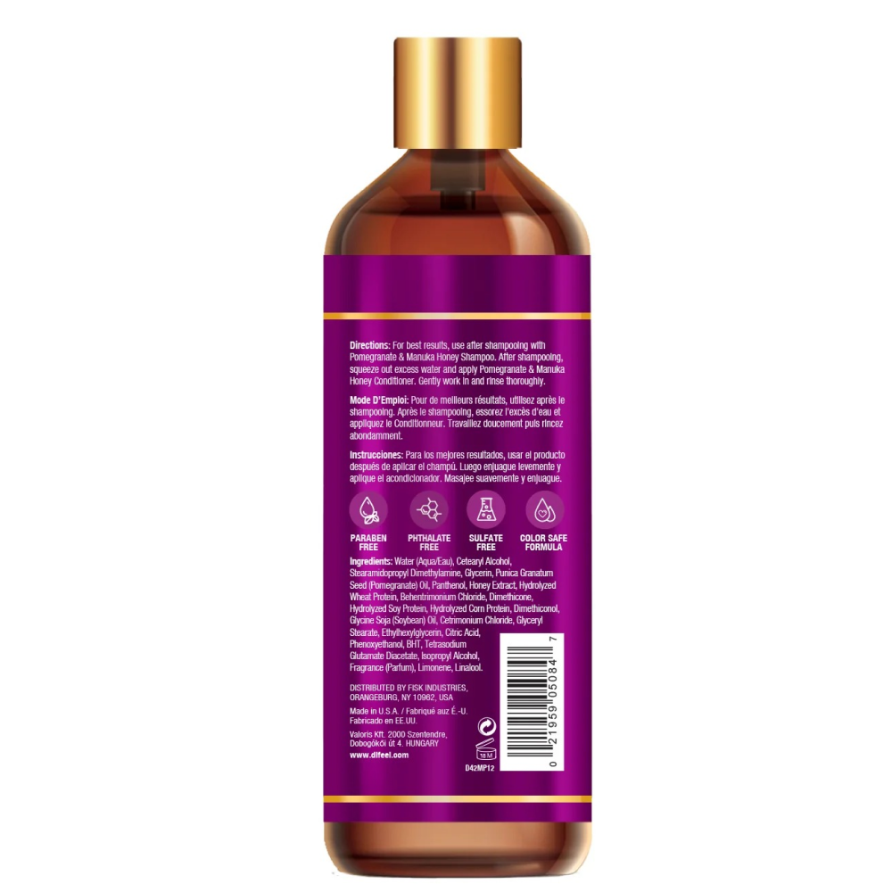 Difeel Pomegranate Manuka Honey Conditioner 12oz-All-Beauty and hair supply