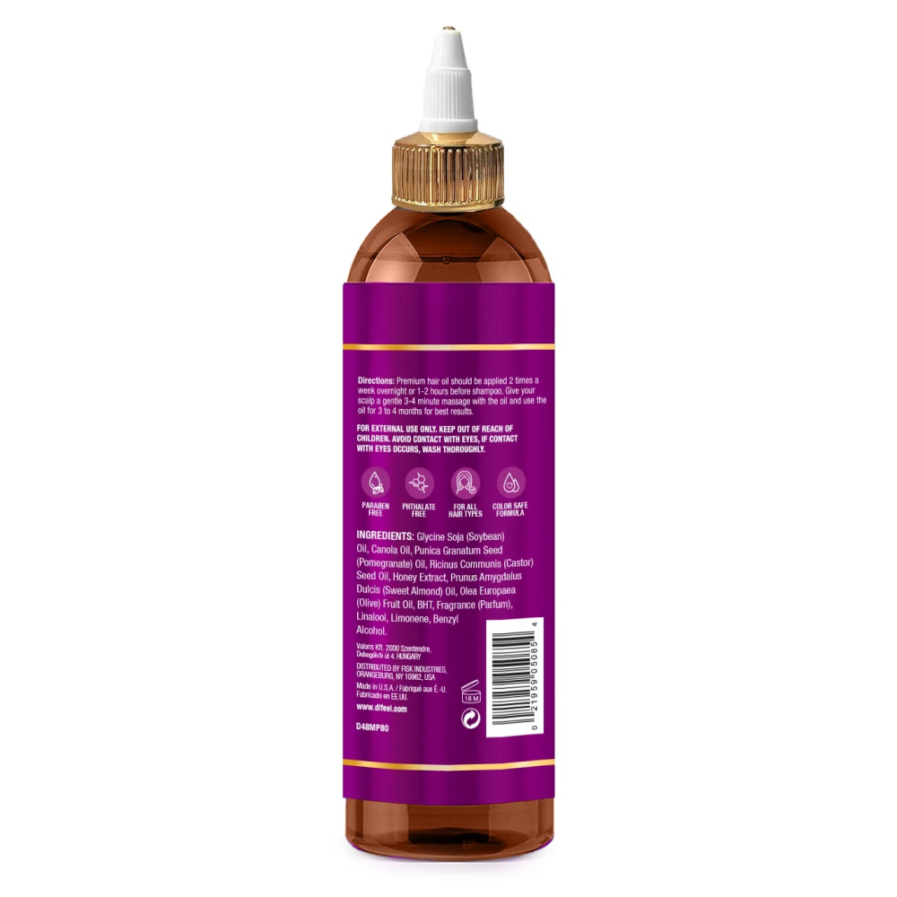 Difeel Pomegranate Manuka Honey Hair Oil 8oz-All-Beauty and hair supply