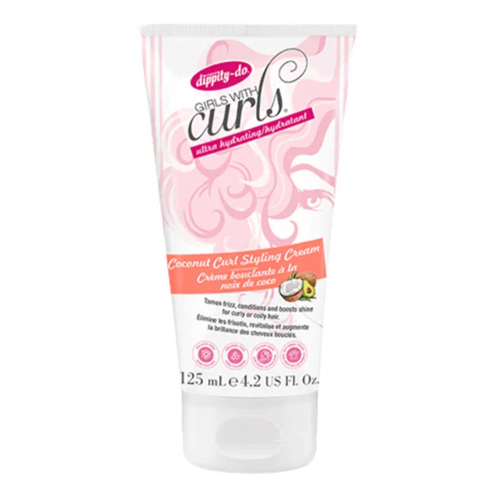 Dippity Do Girls with Curls Coconut Curl Styling Cream 125ml-Styling Cream-Beauty and hair supply
