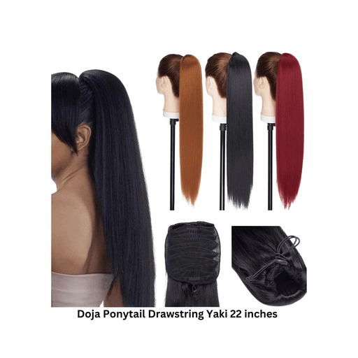 Doja Ponytail Drawstring Yaki 22 inches - Beauty and Hair Supply