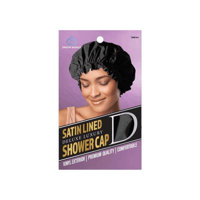Dream World Satin Lined Deluxe Luxury Shower Cap DRE103A - Beauty and Hair Supply