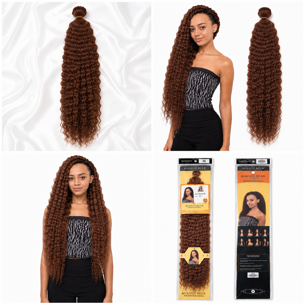 Kuknus Brazilian Bulk Synthetic Braiding Hair