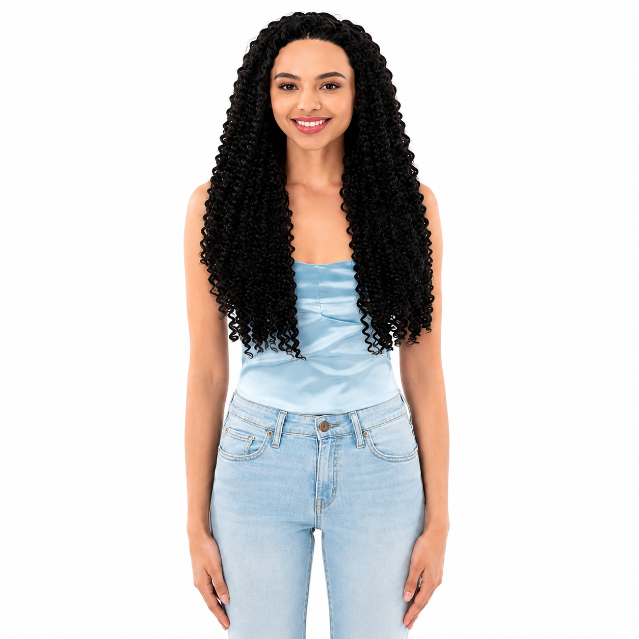 Kuknus Beach Curl Bulk Synthetic Braiding Hair, 20"
