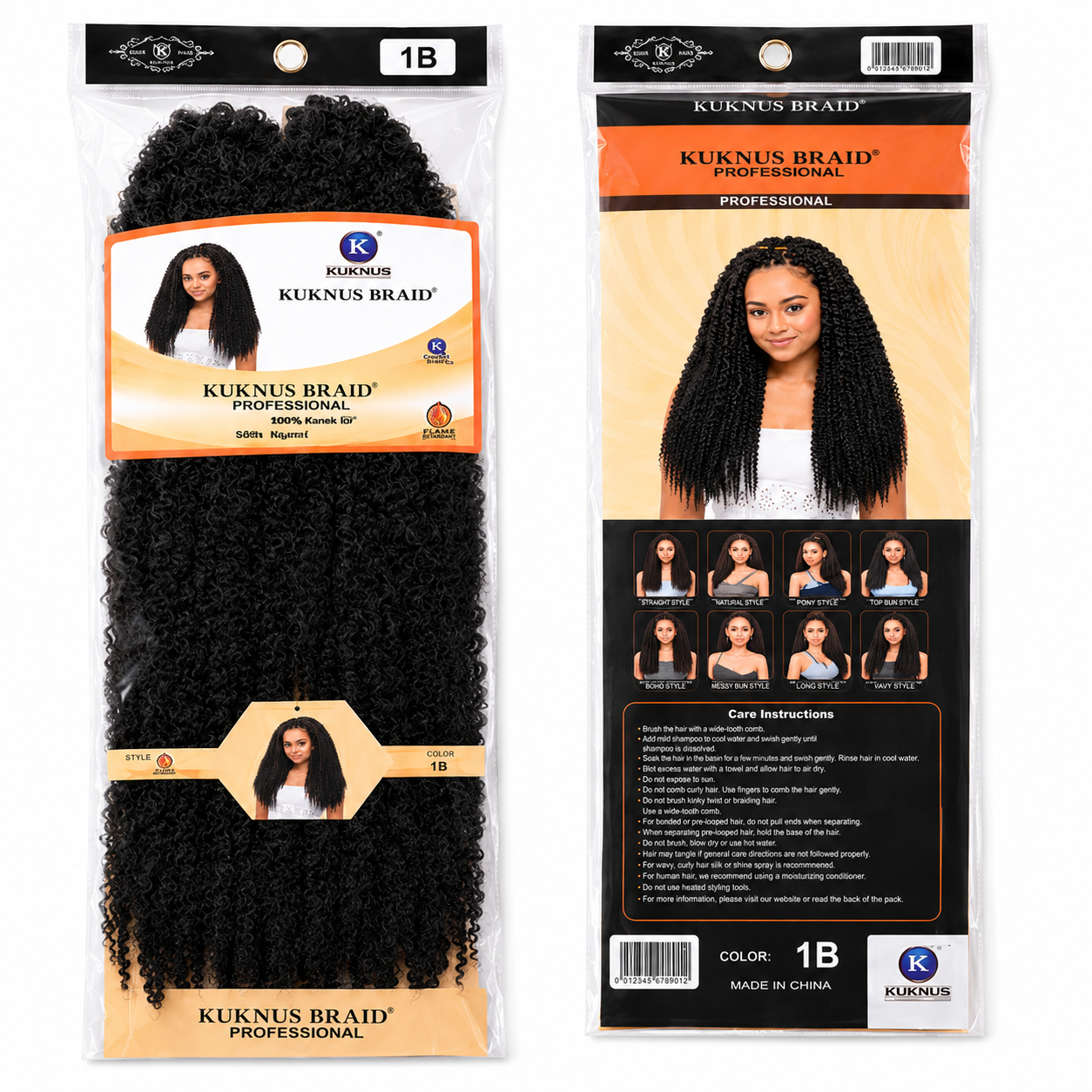 Kuknus Style Marley Braid Bulk Synthetic Braiding Hair 20