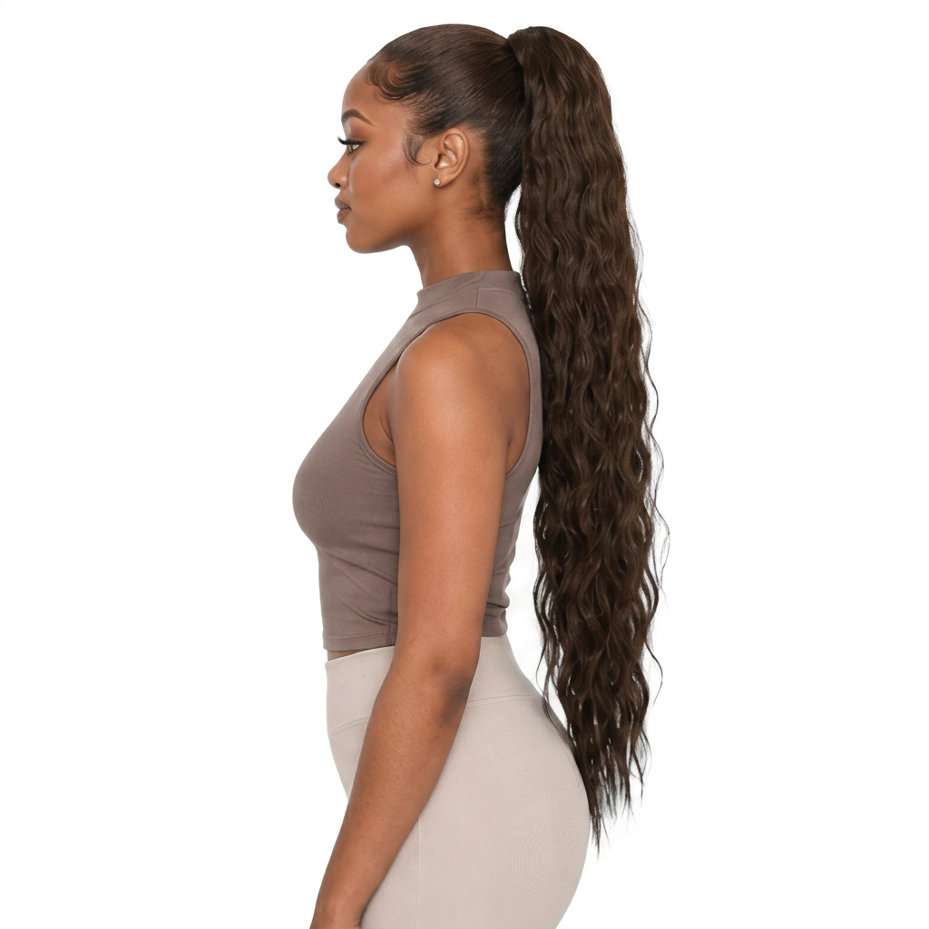 Kuknus Synthetic Peruvian Girl Ponytail 30’’
