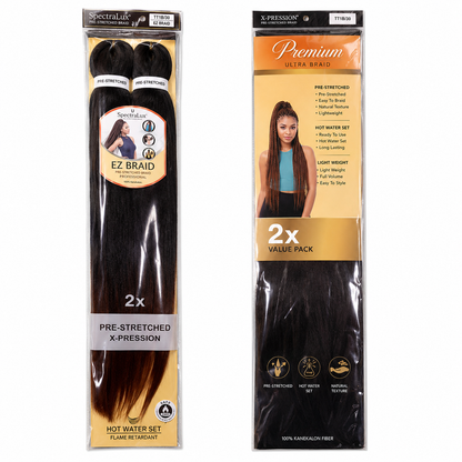Kuknus Braids 2x Value Pack Pre-Stretched 26"