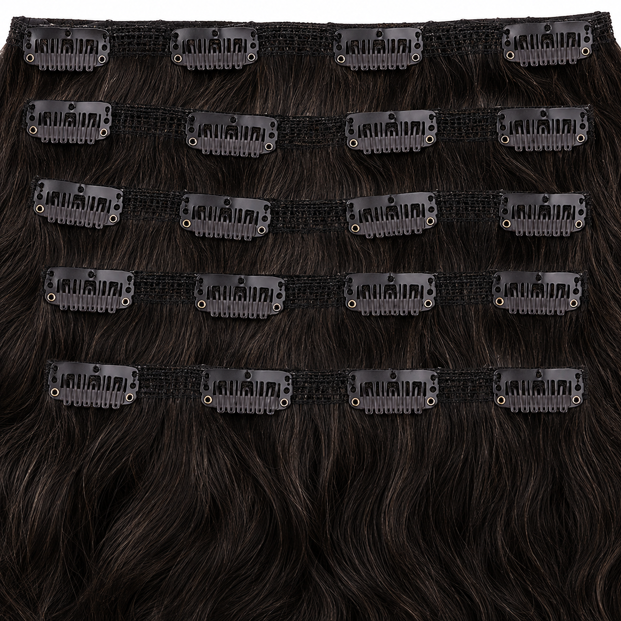 Darbro Doja Synthetic Silk Press Body Wave Clip-In  Hair Extensions 24"