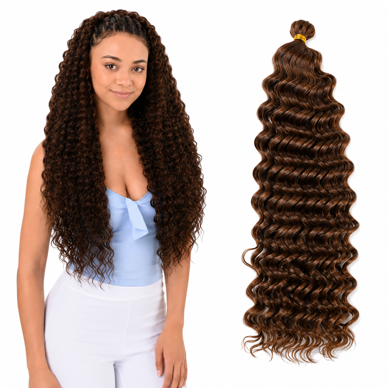 Kuknus Synthetic Deep Twist Bulk Braids 20"