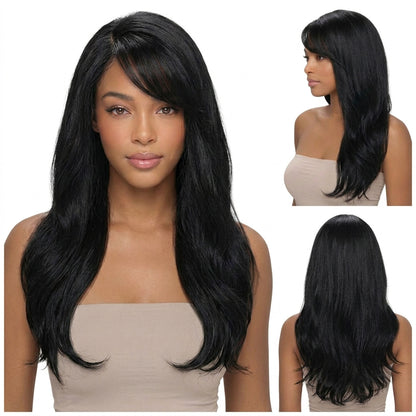 Kuknus Lace Komal Synthetic Lace Front Wig with Side Bangs