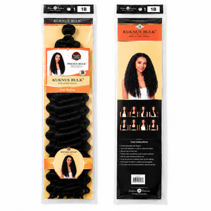 Kuknus Style Deep Twist Bulk Synthetic Braiding Hair