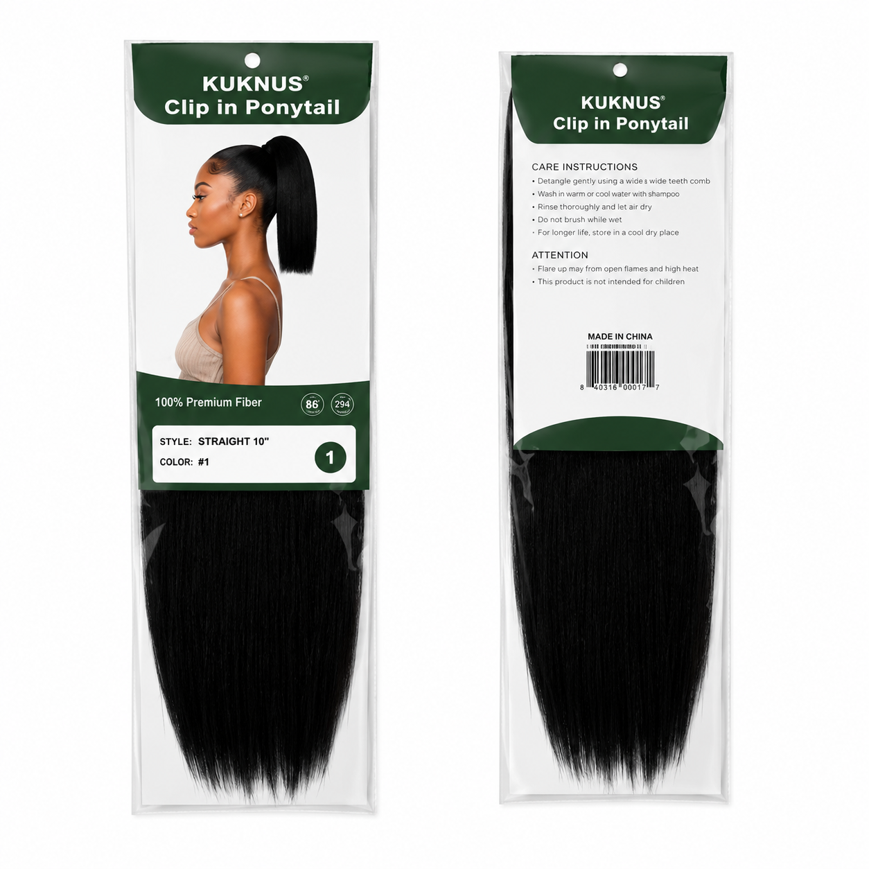 Kuknus Ponytail Style London Girl 10&