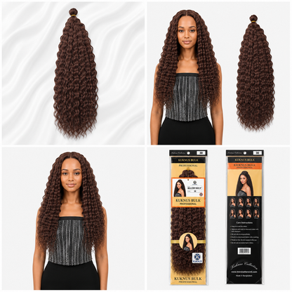 Kuknus Brazilian Bulk Synthetic Braids Hair 20"