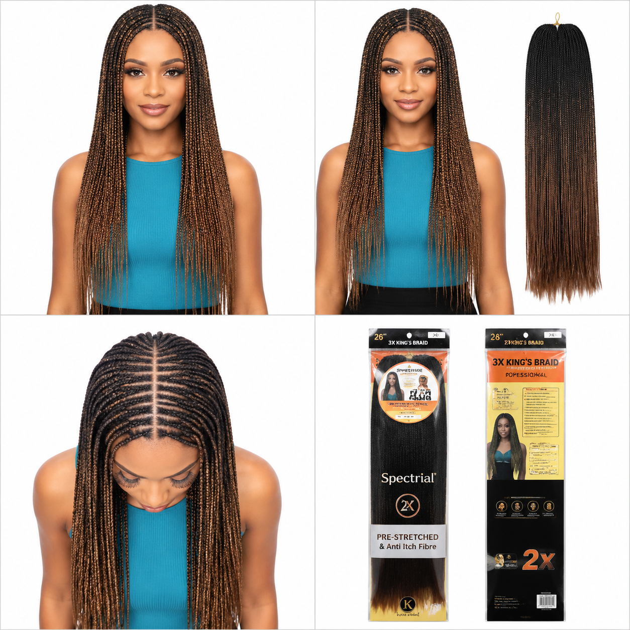 Kuknus Braids 2x Value Pack Pre-Stretched 26"