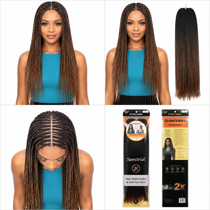 Kuknus Braids 2x Value Pack Pre-Stretched 26"