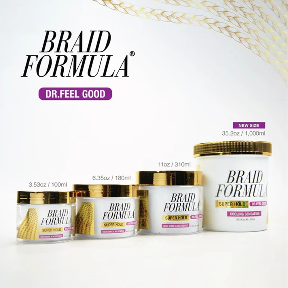 Ebin Braid Formula Dr. Feel Good Super Hold 180ml-Gel-Beauty and hair supply