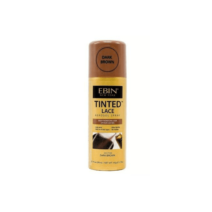 Ebin Tinted Lace Aerosol Spray Dark Brown 80ml - Beauty and Hair Supply