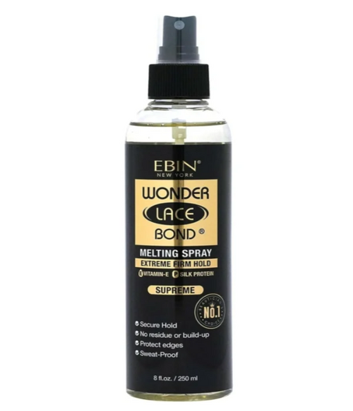 Ebin Wonder Lace Bond Lace Melting Spray Supreme 250ml - Beauty and Hair Supply
