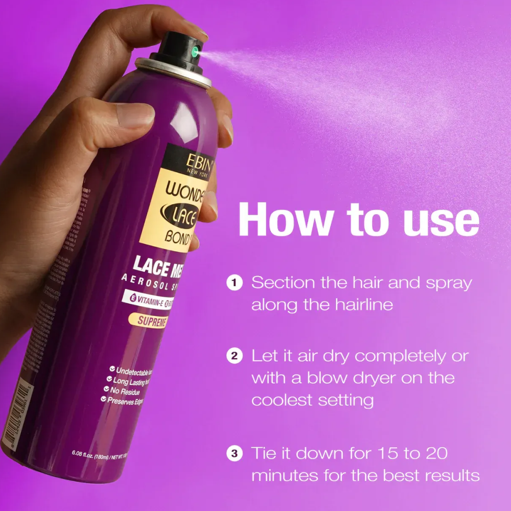 Ebin Wonder Lace Bond Melting Spray Vitamin E &amp; Biotin 80ml-All-Beauty and hair supply
