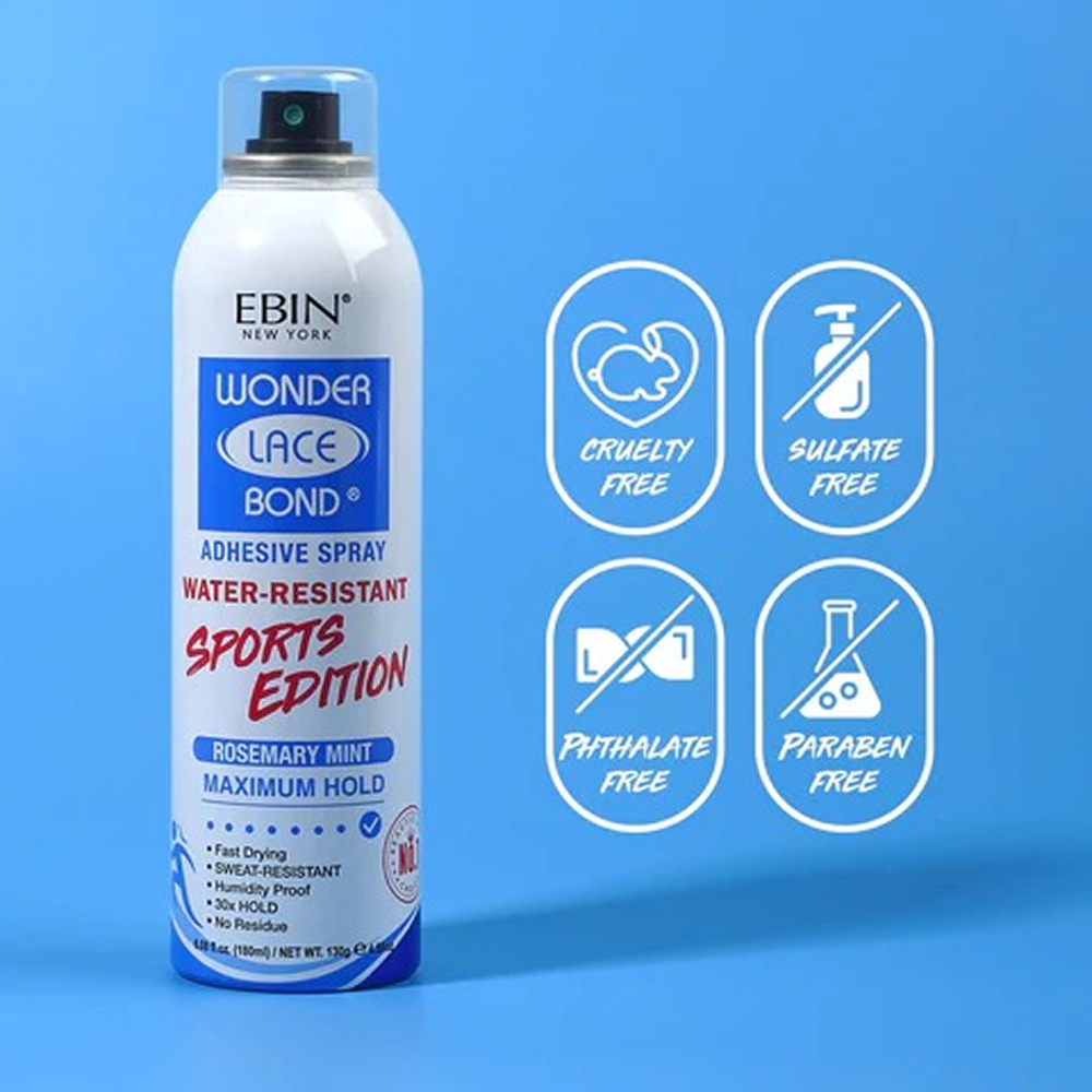 Ebin Wonder Lace Bond Spray Sport 180ml-Hair Spray-Beauty and hair supply