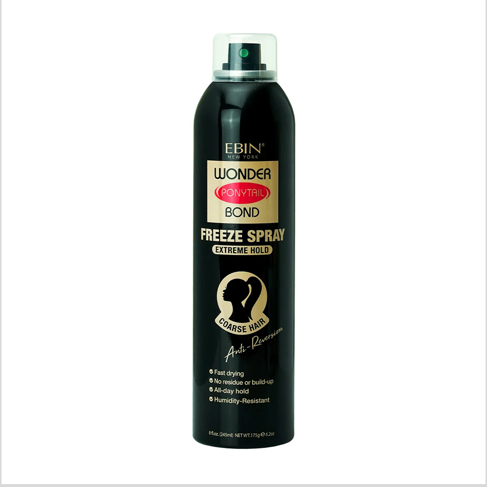 Ebin Wonder Ponytail Spray Extra Mega 245ml-Hair Spray-Beauty and hair supply