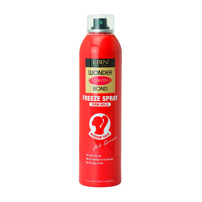 Ebin Wonder Ponytail Spray Extra Mega 245ml-Hair Spray-Beauty and hair supply
