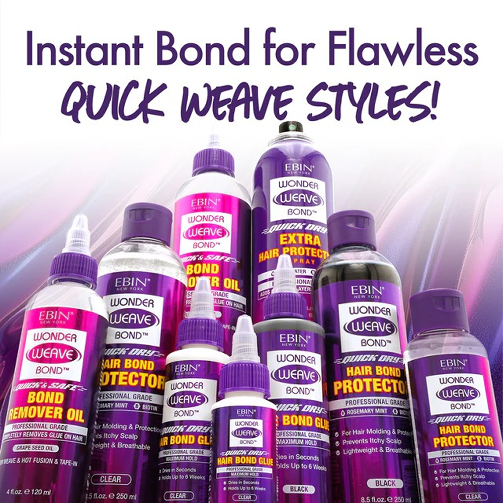 Ebin Wonder Weave Bond Glue-Black 2oz-All-Beauty and hair supply