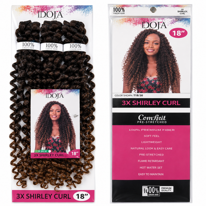 Darbro Doja 3X Shirley Curl Bulk Hair Extensions