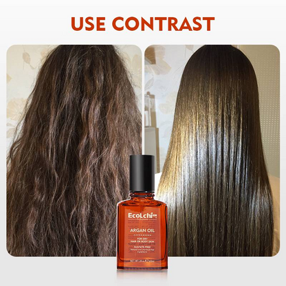 Ecolchi Hair &amp; Skin Oil with Collagen, Shea Butter &amp; Argan Oil 60ml-Hair Serum-Beauty and hair supply
