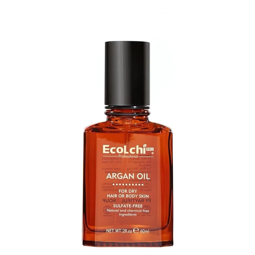 Ecolchi Hair &amp; Skin Oil with Collagen, Shea Butter &amp; Argan Oil 60ml-Hair Serum-Beauty and hair supply