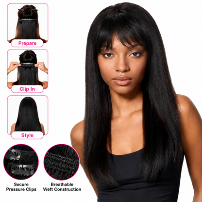 Sleek Fashion Idol 101 Synthetic Clip-In Hair Extensions 18"