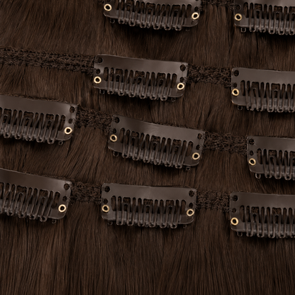 Darbro Doja Synthetic Silk Press Straight Clip-In Hair Extensions 18"