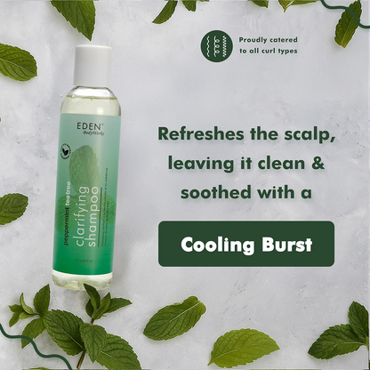 Eden Bodyworks Peppermint Tea Tree Clarifying Shampoo 8oz-Clarifying Shampoo-Beauty and hair supply