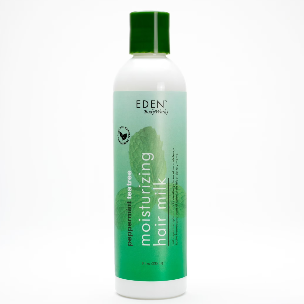 Eden Bodyworks Peppermint Tea Tree Moisturizing Hair Milk 8oz-Hair Perm Lotion-Beauty and hair supply