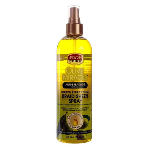 Olive Miracle Braid Sheen Spray African Pride 240g - Beauty and Hair Supply