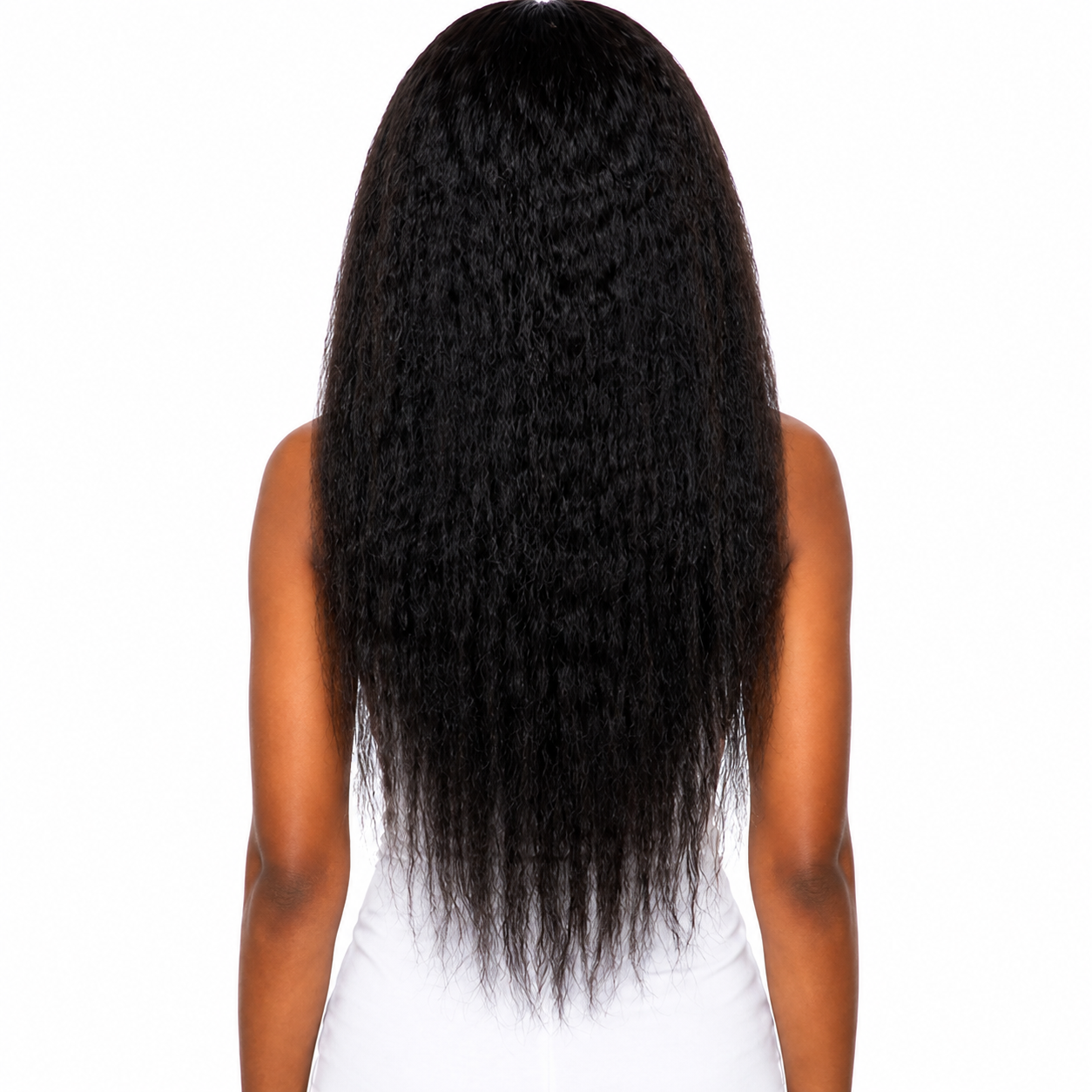 Ei Brazilian 100% Unprocessed Virgin Human Hair Style: Kinky Straight (Natural Color)