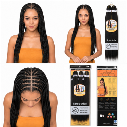 Kuknus Braids 6X Value Pack Pre-Stretched 26"