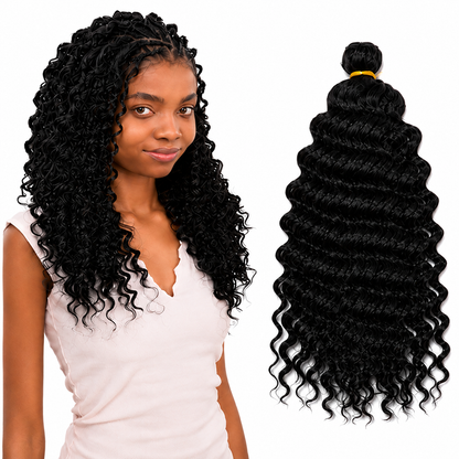 Kuknus Baby Deep Twist Bulk Synthetic Braiding Hair