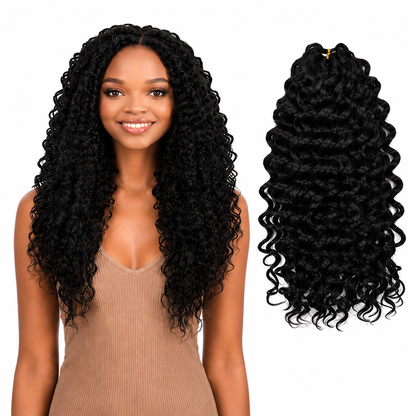 Kuknus Baby Beach Curl Bulk Synthetic Braiding Hair