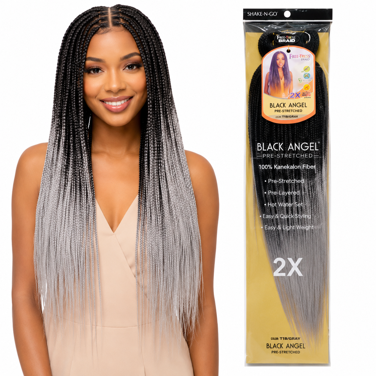 Kuknus Braids 2x Value Pack Pre-Stretched 26"