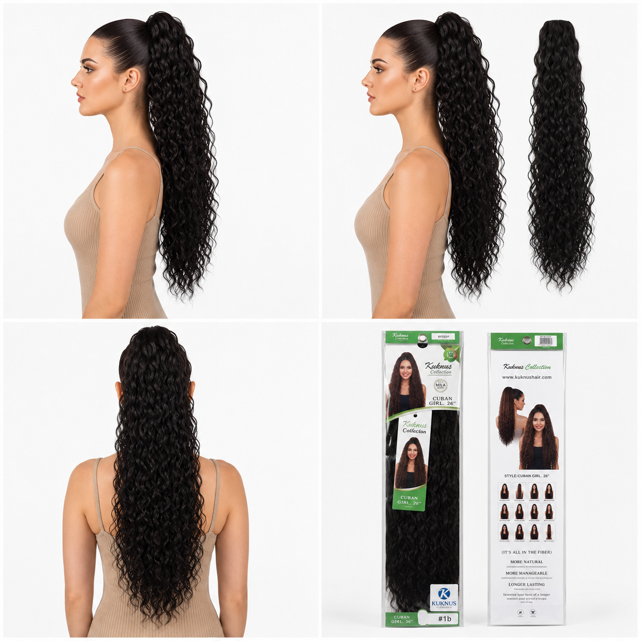 Kuknus Ponytail Style Cuban Girl 30&