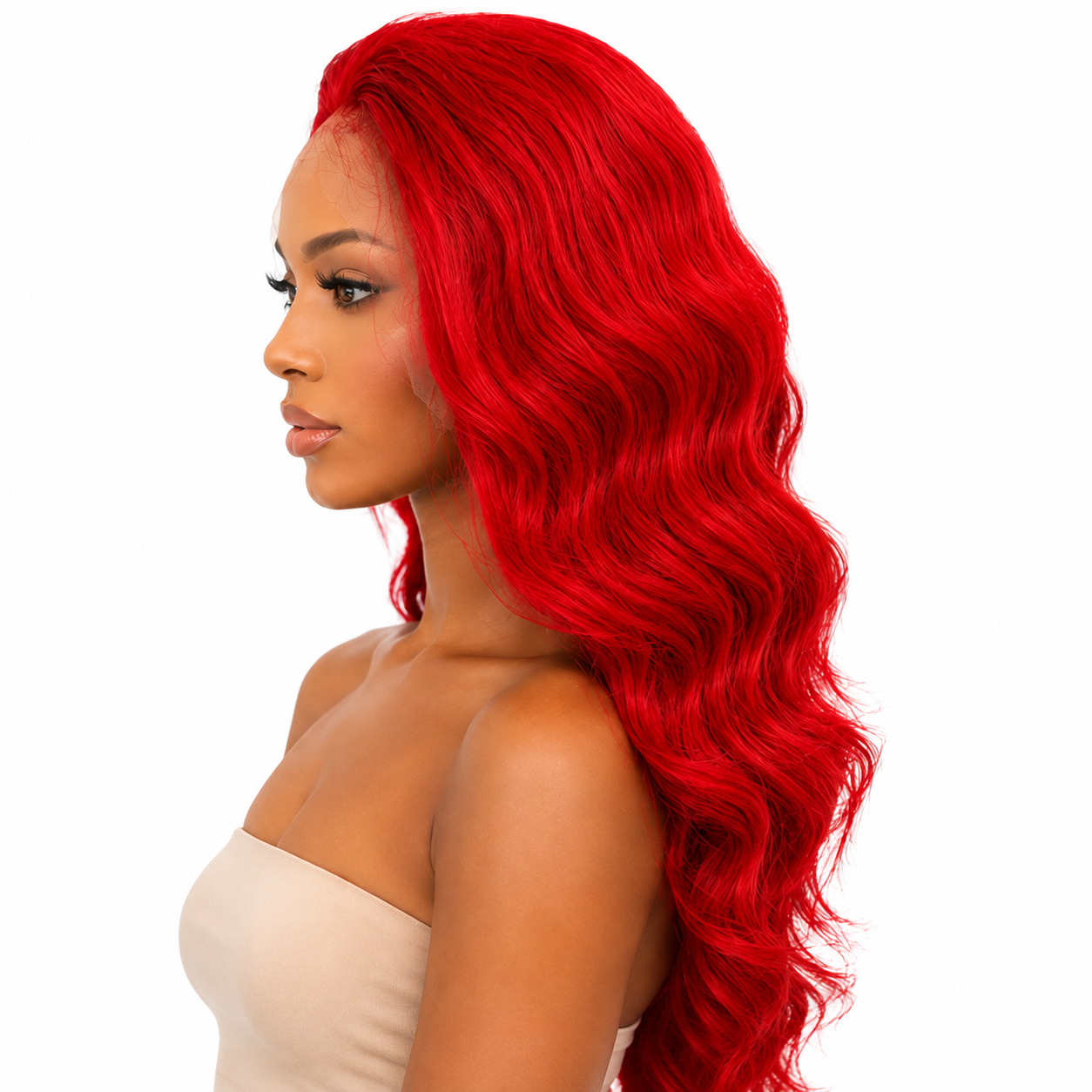 Wiglicious Style Premium Synthetic Honey Front Wig With Natural Baby Hair Line