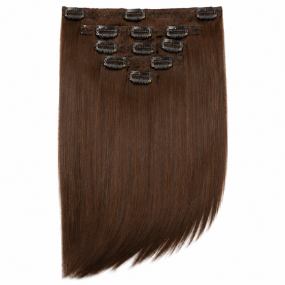 Kuknus Euro Clip-In Straight Synthetic Hair Extensions 18"